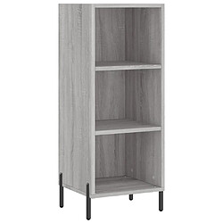 Acheter vidaXL Buffet haut Sonoma gris 34,5x34x180 cm Bois d'ingénierie