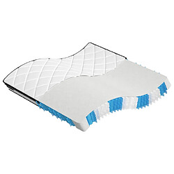 vidaXL Matelas à ressorts ensachés moyen plus 200x200 cm