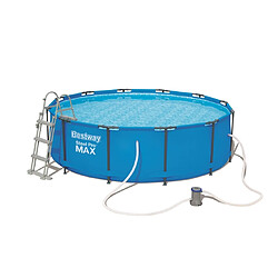 Bestway Kit piscine ronde steel pro max - 366 x 100 cm - Bleu