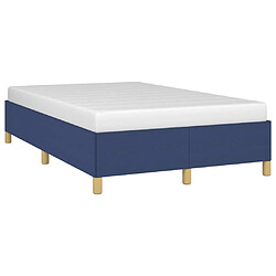 Avis Maison Chic Lit adulte - Lit simple Cadre de lit,Structure du lit Contemporain Bleu 120 x 200 cm Tissu -MN22433