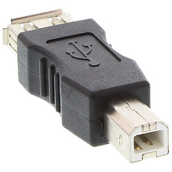 Adaptateur USB 2.0, InLine®, prise femelle A sur prise B