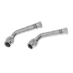 2 pièces Voiture Bike Air Tire Tire Valve Extension Stegs Extender 135 Degree