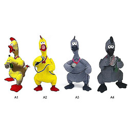 Avis Universal Duck hurlant de poulet électrique - chant bizarre et;Toy en peluche de farce de danse gris