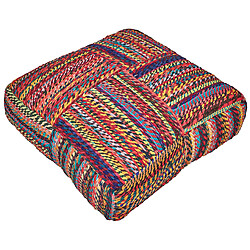 Acheter Beliani Coussin de sol MEKHTAR Coton Multicolore