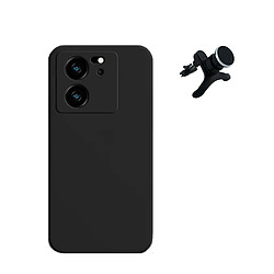 Kit Support Magnétique Renforcé + Étui Silicone Liquide Phonecare pour Xiaomi 13T - Noir