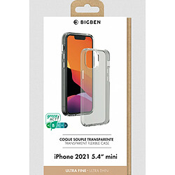 Avis Coque Apple iPhone 13 mini Silisoft souple Transparente Bigben