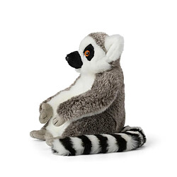 WWF Plüsch WWF01106, WWF Lemur Peluche (23 cm), particulièrement Duveteuse et réaliste, Collection d'animaux en Peluche de la WWF, de Haute qualité et de sécurité, Convient également pour Les bébés.