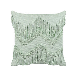 Beliani Coussin BACOPA Coton 45 x 45 cm Unicolore Vert