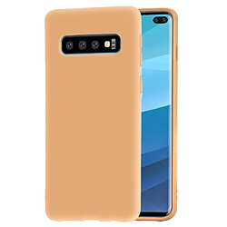 Wewoo Coque Souple Étui de protection en TPU pour Galaxy S10 + Jaune