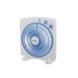 Ventilateur De Caisson Portable Léger Sonashi 12 Pouces, Avec Trois Réglages De Vitesse SBF-7031 Blanc / Bleu pas cher