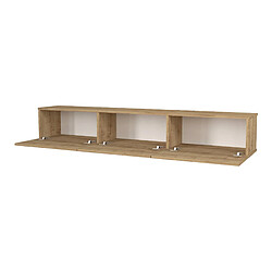 Helloshop26 Meuble TV 180 x 31 x 29,5 cm effet chêne 03_0007876