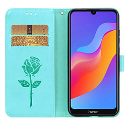 Wewoo Housse Coque Etui en cuir PU à rabat horizontal relief rose pour Huawei Honor 8A / Y6 2019avec support et fentes cartes et portefeuille vert pas cher