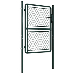 vidaXL Portillon Acier 100 x 125 cm Vert