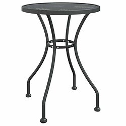 Acheter Maison Chic Mobilier à dîner 5 pcs de jardin - Ensemble table et chaises d'extérieur - Salon/Mobilier de jardin classique Maille Métal Anthracite -MN24382