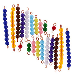 20pcs Montessori Perles Matériel Mathématiques Jouet Pédagogique pour Enfant Bébé