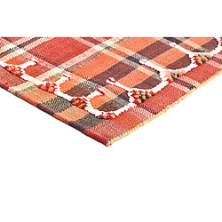 Vidal Tapis de laine 246x139 rouge Jajim