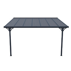 Acheter Vente-Unique Pergola adossée en aluminium 13,2 m² anthracite ALVARO