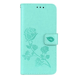 Wewoo Housse Étui vert et rose pour Samsung Galaxy S9 En Relief Horizontal Flip Environnementale PU en cuir avec titulaire fentes cartes porte-monnaie