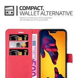 Cadorabo Coque Huawei P20 LITE 2018 / NOVA 3E Etui en Rouge pas cher