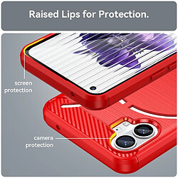 Avis Htdmobiles Coque pour Nothing Phone 1 - housse etui silicone gel carbone + film ecran - ROUGE