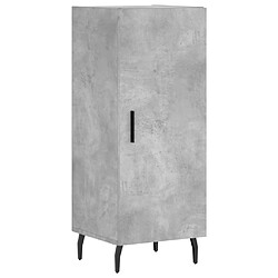 Acheter vidaXL Buffet haut Gris béton 34,5x34x180 cm Bois d'ingénierie