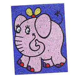 Trousses complètes de peinture de diamant pour les enfants débutants dinosaure 15x20cm 2