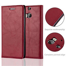 Cadorabo Coque HTC ONE M8 Etui en Rouge