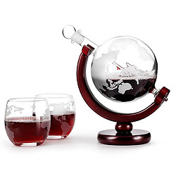 Verres Whisky Carafe Globe Set pour Liqueur, Bourbon, Vodka 850ml pas cher