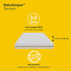 Avis Imperial Relax BabyKeeper® | Matelas bébé pour berceau Ternum | Noyau anti-noyade ECA | Housse 3D respirante | Empêche la plagiocéphalie 70x140 cm