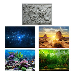 Fond d'Aquarium Vivid, Adhésif Affiche Fish Tank Wall Decor Autocollant Dragon S pas cher