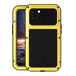 Coque en silicone robuste intégré jaune pour votre Apple iPhone 13 6.1 pouces