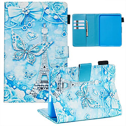 Etui en PU impression de modèle papillon pour votre Amazon All-New Kindle 10th Gen 2019