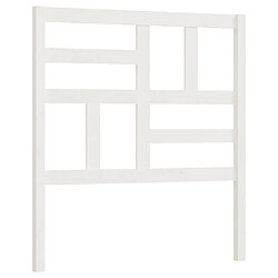 vidaXL Tête de lit Blanc 106x4x104 cm Bois massif de pin