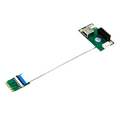 Acheter NGFF (M.2) Key A / E To PCI-E X1 Adapter Riser Card avec Port USB 2.0