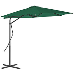 Maison Chic Parasol Jardin | Parasol d'extérieur avec mat en acier 300 cm Vert - GKD30584