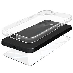 Mayaxess Pack Protection pour iPhone 16 Coque Souple et Verre Trempé Transparent