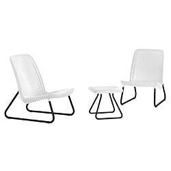 Keter Salon de jardin 3 pcs Rio Blanc 218155