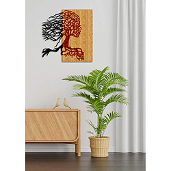 EPIKASA Décoration Murale en Métal et Bois Arbre 15