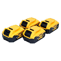 DeWalt DCB 184 P4 Pack de batteries 18 V 5,0 Ah / 5000 mAh 4 pcs. Batterie XR Li-Ion - avec indicateur de charge