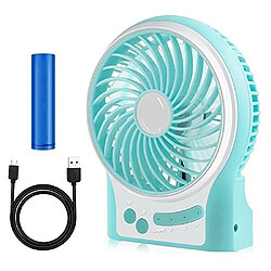 Anmete Mini Ventilateur Ventilateur Personnel Portatif Rechargeable USB Ventilateur de Bureau de Table Ventilateur de Refroidissement Portable Alimenté par Batterie avec 3 Vitesses Petit Ventilateur de Voyage Silencieux pour Ho