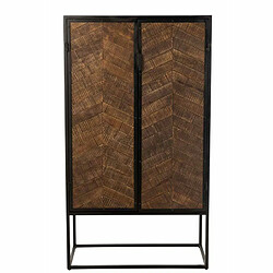 Paris Prix Buffet 2 Portes en Métal Ano 160cm Marron