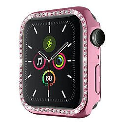 Coque en TPU en strass brillant rose pour votre Apple Watch Series 7 41mm