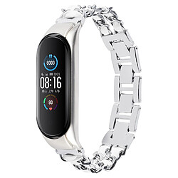 Bracelet en métal argent pour votre Xiaomi Mi Band 5/Mi Band 6