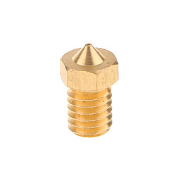 10PCS Buse d'Extrusion Nozzle Imprimante 3D Tête en Cuivre pour 3D Imprimante 1,75MM Filament - 0,4MM pas cher