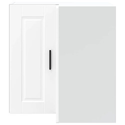 Avis vidaXL Armoire d'angle murale de cuisine Porto blanc bois d'ingénierie