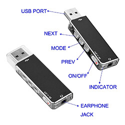 Acheter Universal 003 Nouveau mini 8 Go USB Driver Digital Audio Recorder U Flash Disk Recorder | Digital Audio Recorder | Recorder