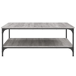 Acheter vidaXL Table basse sonoma gris 100x100x40 cm bois d'ingénierie