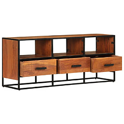 Avis Maison Chic Meuble TV scandinave - Banc TV pour salon 110x30x45 cm Bois d'acacia massif -MN65946