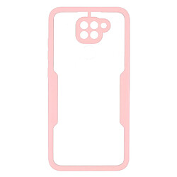 Coque en TPU + acrylique antichoc rose pour votre Xiaomi Redmi Note 9 (MTK Helio G85)