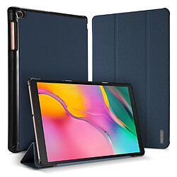 Dux Ducis Etui en PU tissu tri-pliure avec support bleu pour votre Samsung Galaxy Tab A 10.1 (2019)